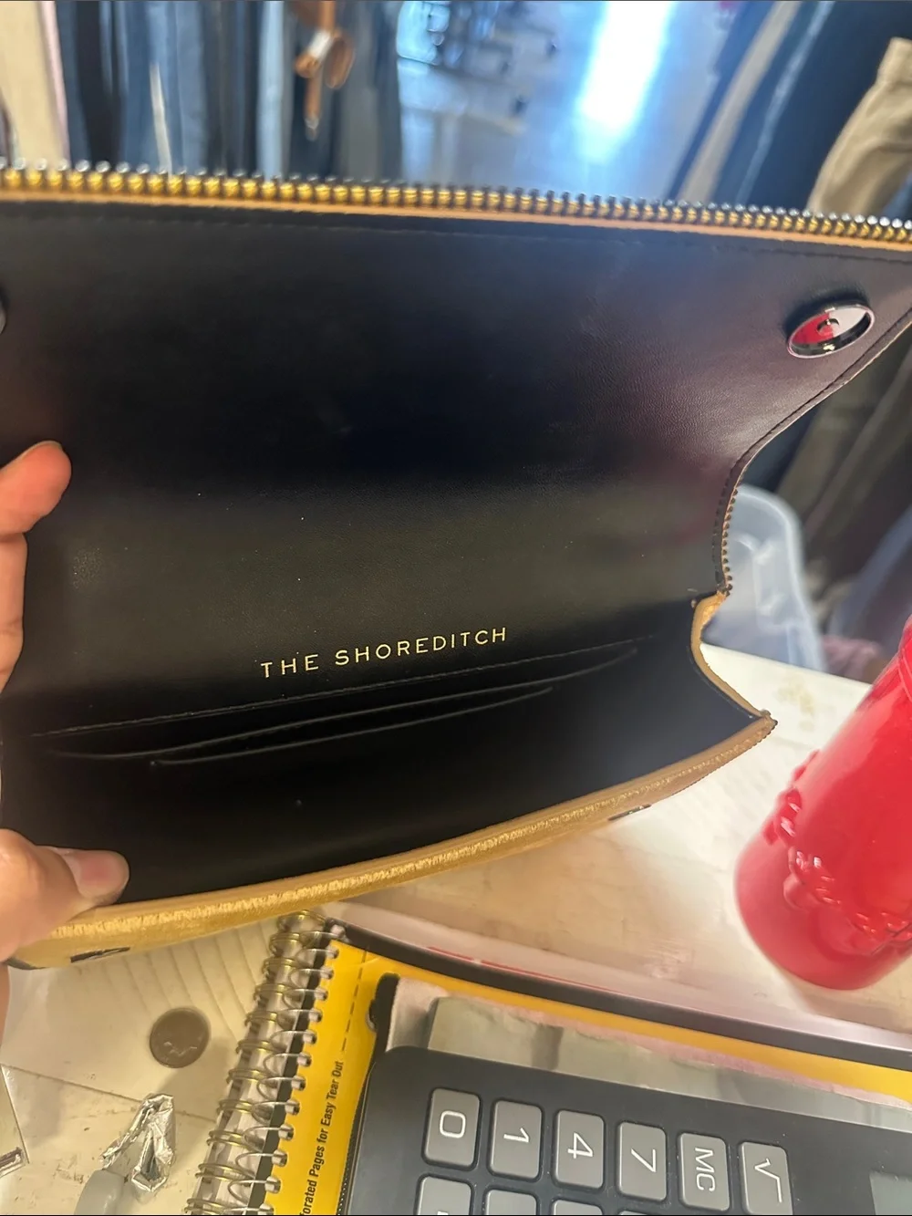 Kurt Geiger Metallic Gold Chain Shoulder Bag